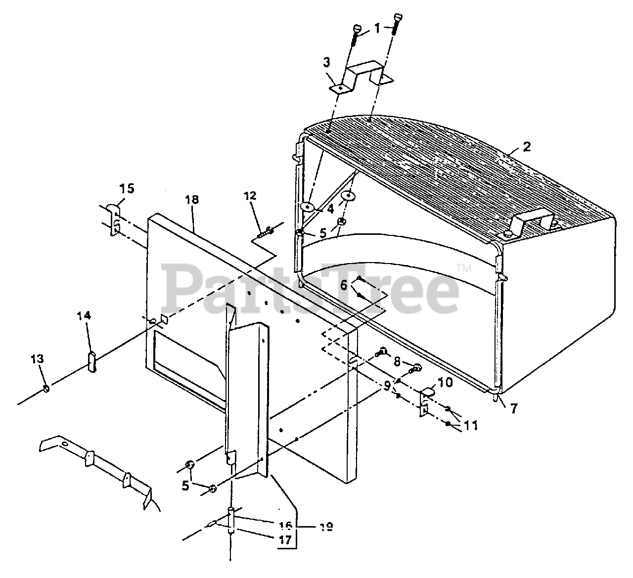 Exmark 850118 Exmark Grass Catcher for Several Mowers Grass Catcher