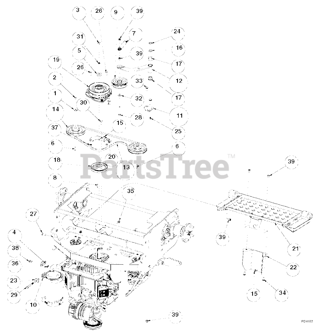 Gravely 994601 (000101 - ) Surfer GSRKA1948S Parts Diagrams