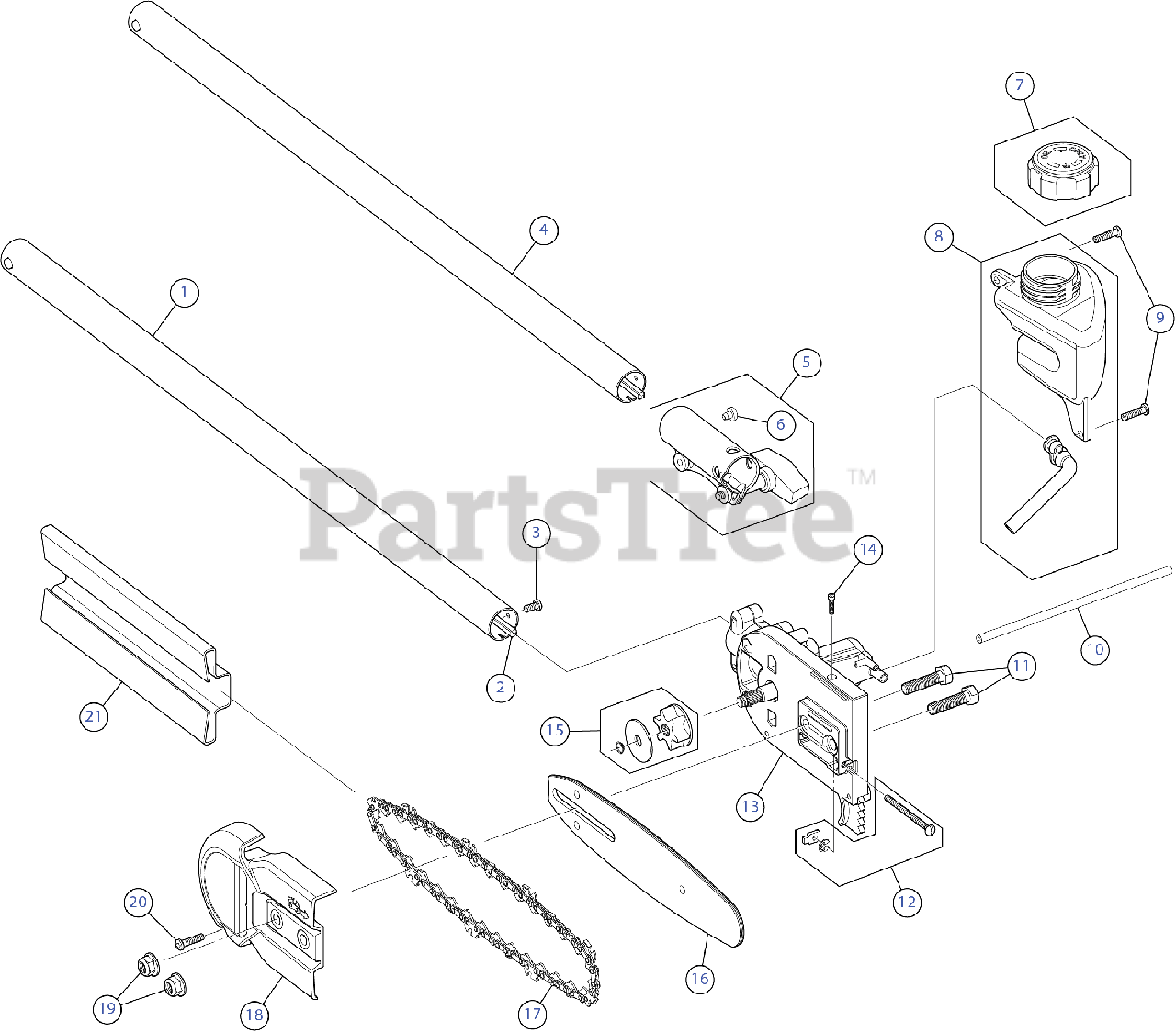 TrimmerPlus PS720 Pole Saw Attachment in the String Trimmer