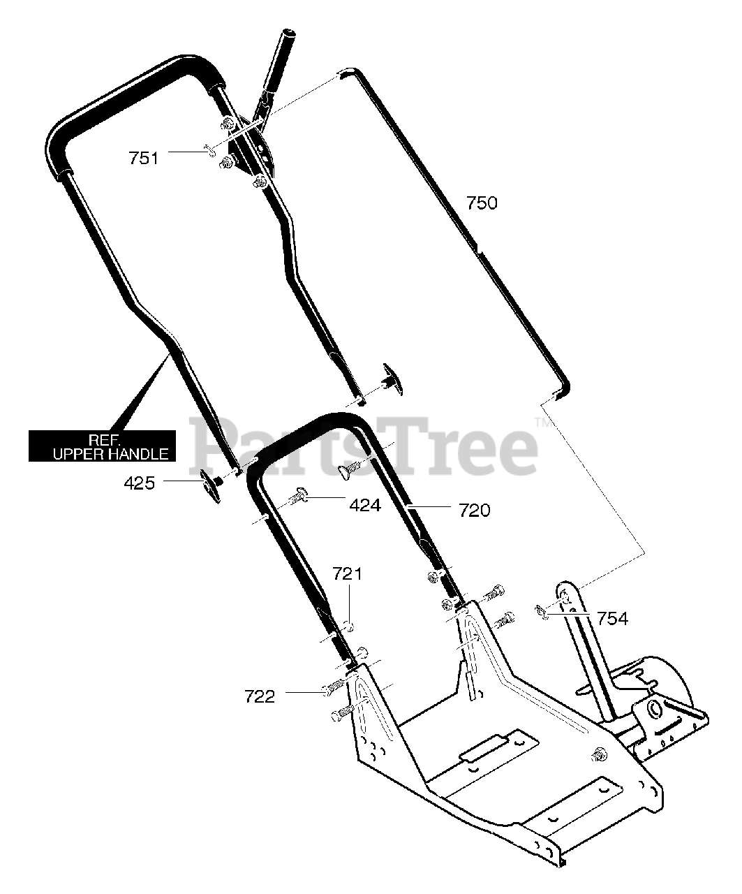 Craftsman 536.772342 Craftsman Lawn Edger (2005) (Sears) Lower Handle
