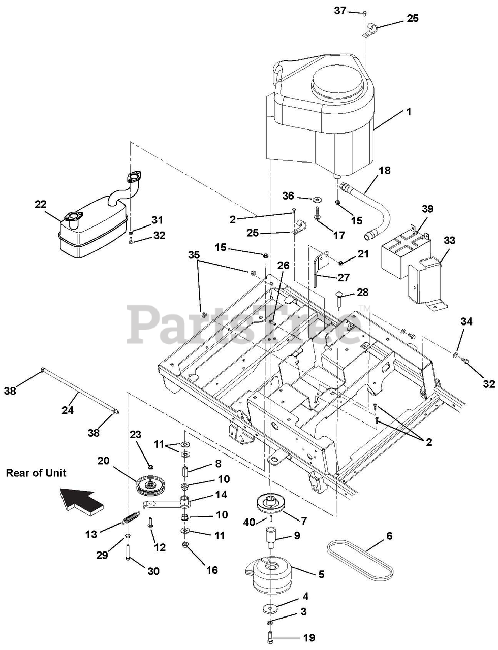Gravely mini zt online 1534 belt diagram
