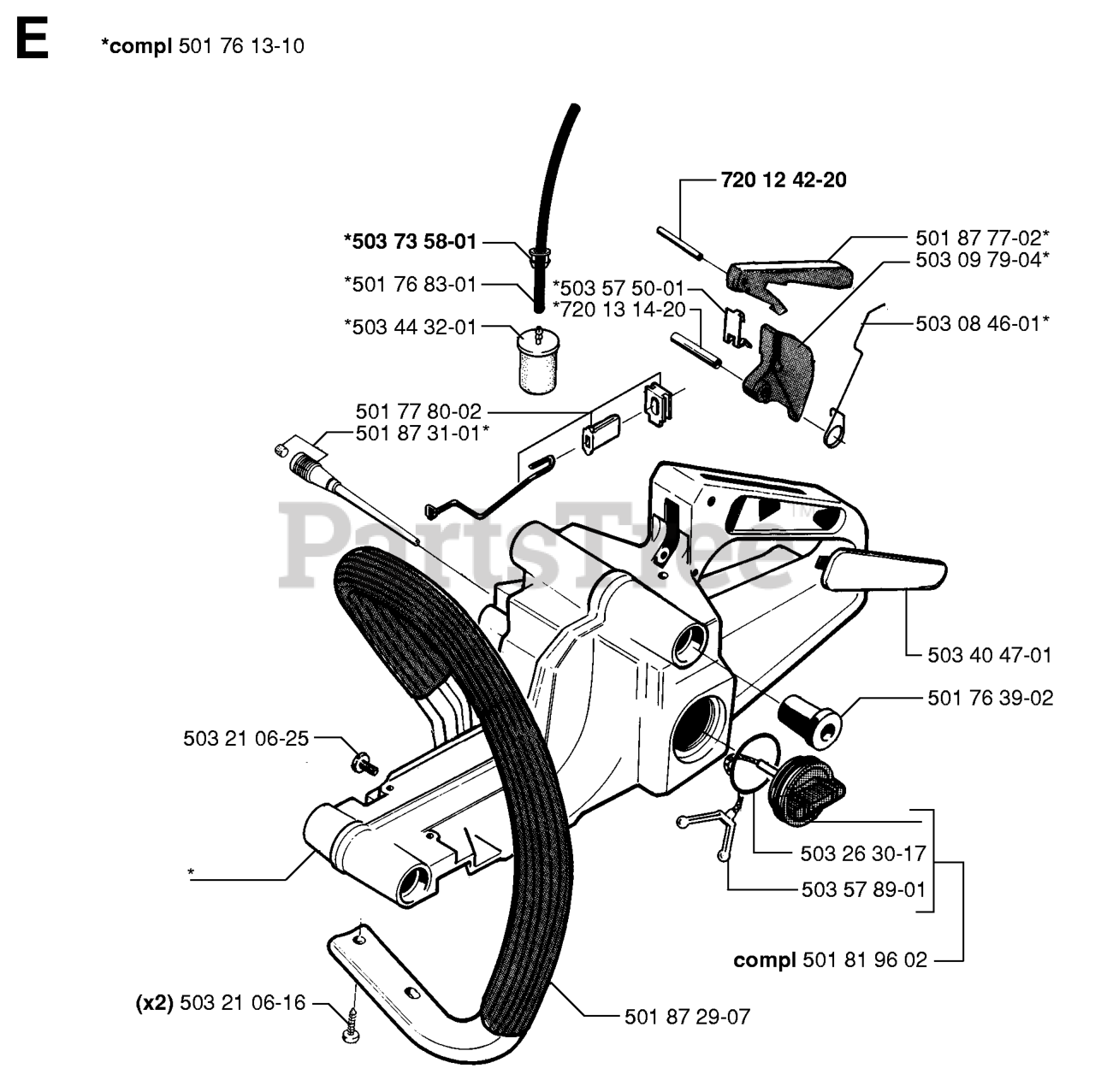 Husqvarna 51 Husqvarna Chainsaw (SN 19982300001 20001900000) FUEL