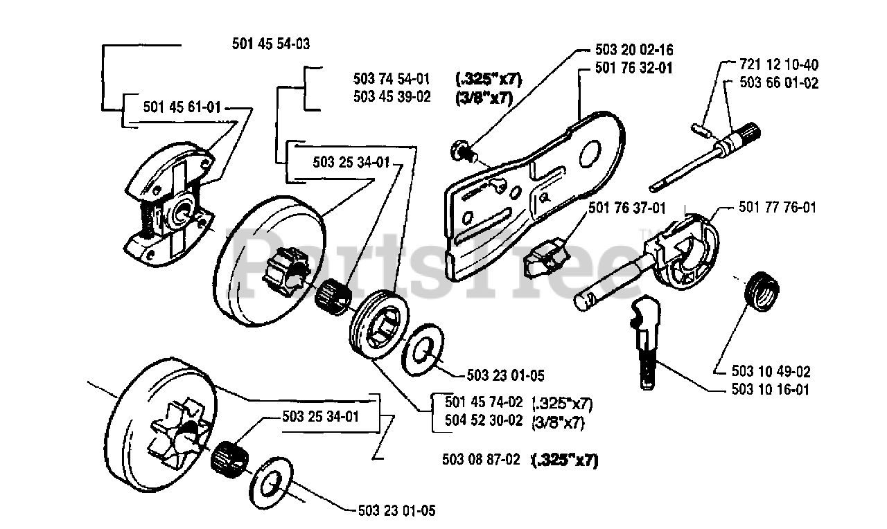 Husqvarna 51 Husqvarna Chainsaw 1994 06 Gear Assembly Parts Lookup