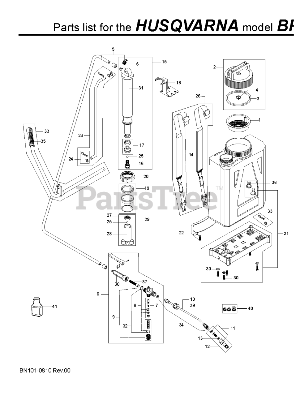 Husqvarna BP 5 (576769101) Husqvarna Backpack Sprayer (201008