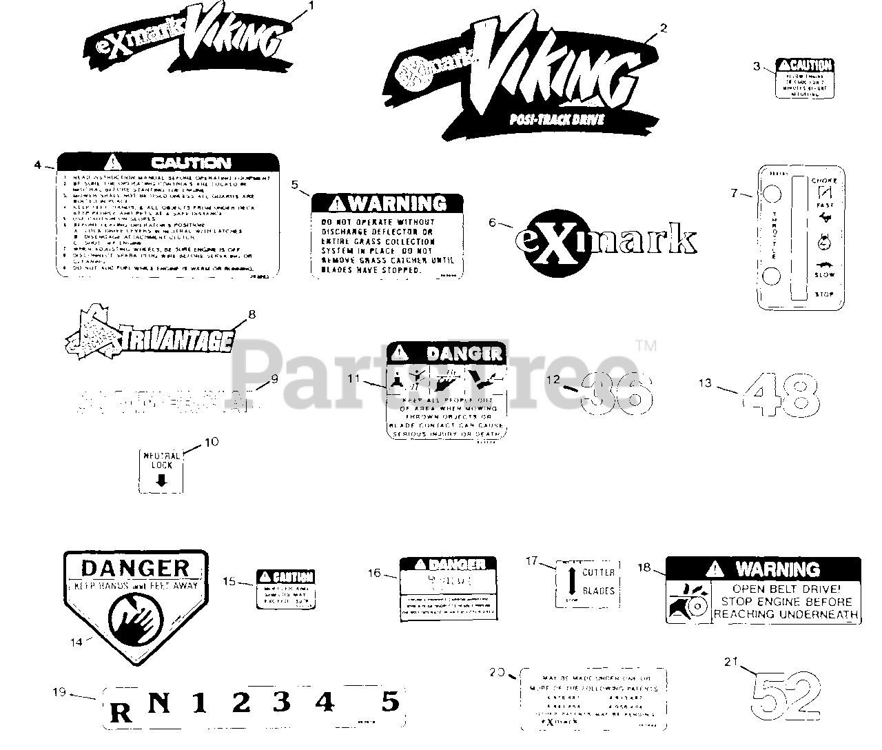 Exmark V5214KO5 Exmark 52" Viking WalkBehind Mower, 14hp Kohler