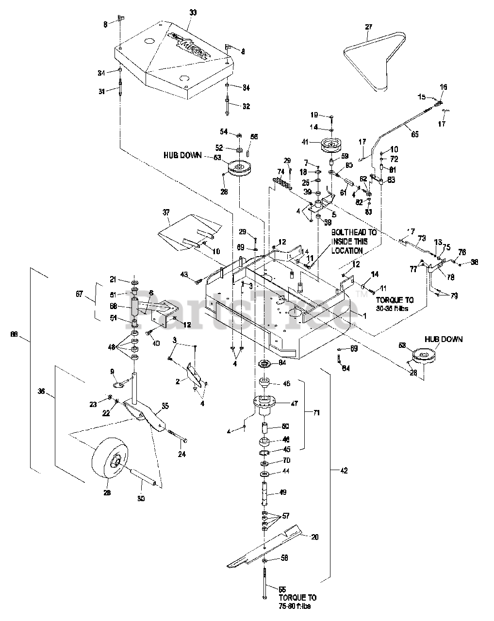 Exmark Mower Deck Parts