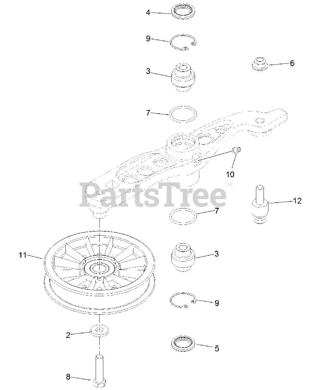 Exmark 103-5694 Pump Idler Kit - Replacement For Lazer Z Mowers (Replaces 103-5679)