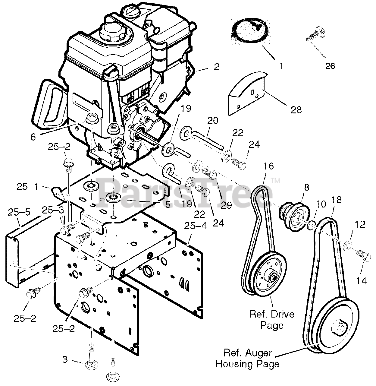 Craftsman 536.889252 Craftsman 33" Snow Thrower (2004) (Sears) Engine