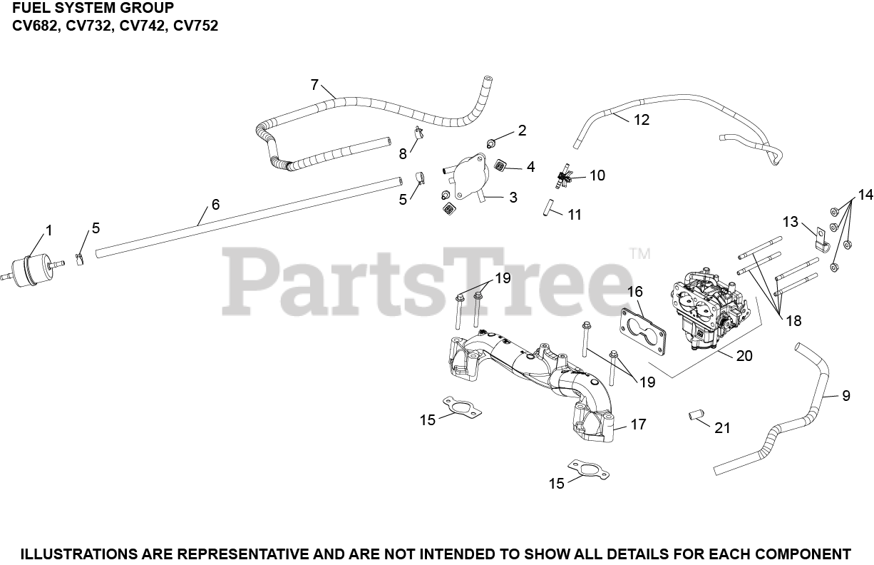 Kohler CV752-3011 - Kohler Command PRO Engine, Made for Bush Hog, 27hp