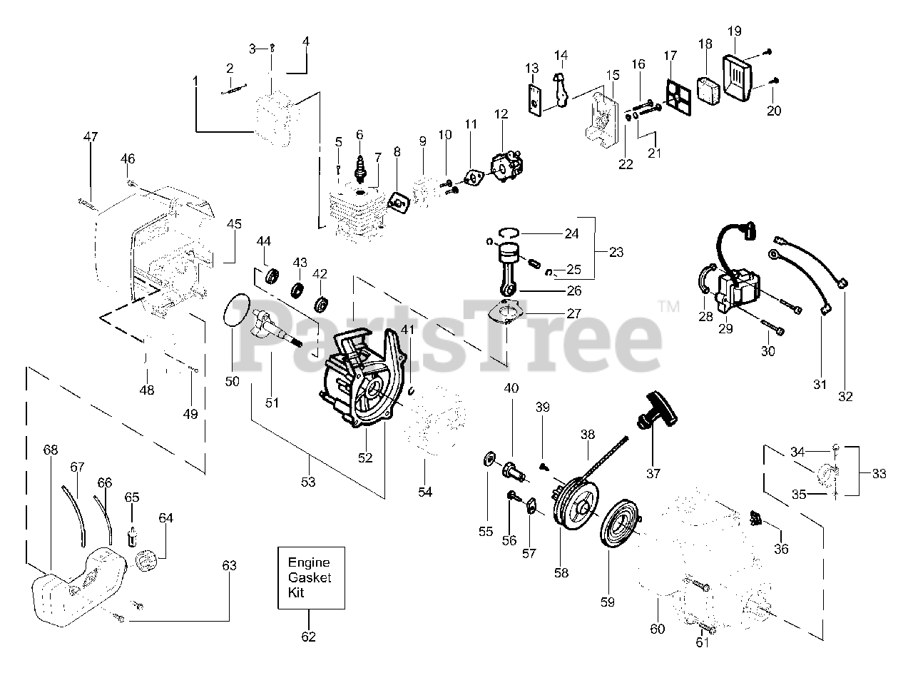 Weed Eater FL 21 LE Weed Eater Featherlite String Trimmer Engine