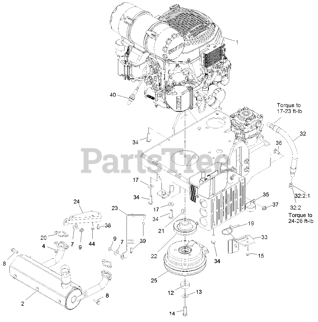 Exmark VTS740EKC60400 Exmark 60" Vantage SSeries StandOn Mower