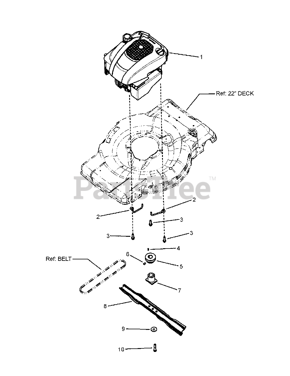 John Deere JS 46 (7800576) John Deere 22" WalkBehind Mower (2010