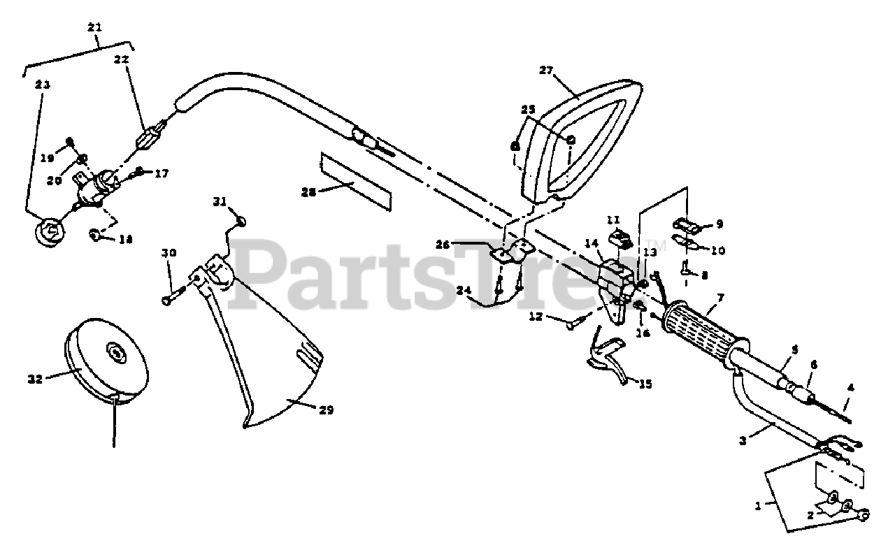 Tanaka TBC200 Tanaka Brush Cutter Shaft Assembly Parts Lookup with Diagrams PartsTree