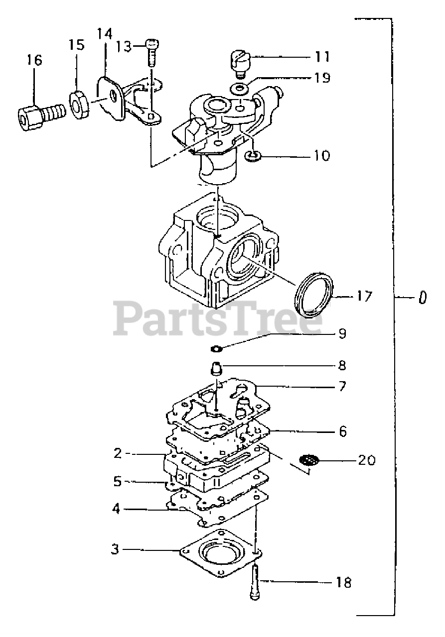Tanaka TBC4110 Tanaka Brush Cutter Carburetor Parts Lookup with Diagrams PartsTree