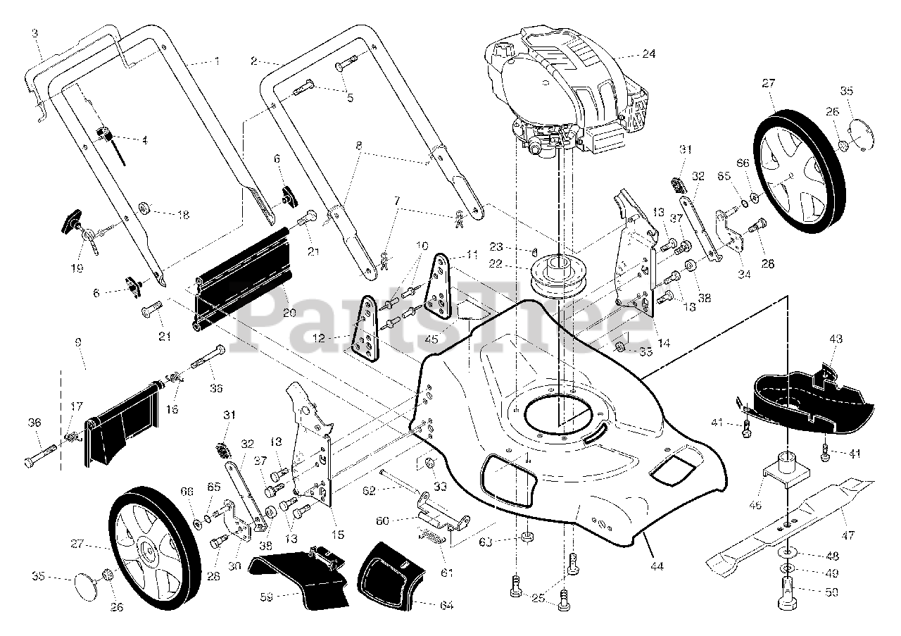 Husqvarna 7021 Ch1 954224095 A Husqvarna 21 Walk Behind Mower