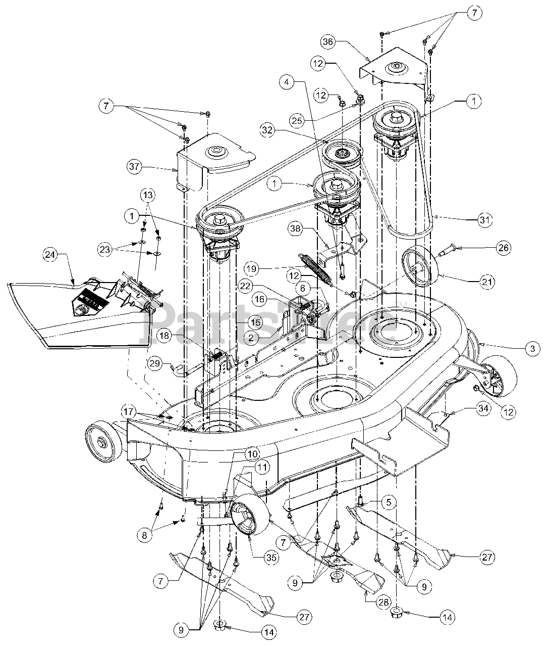 Cub Cadet Lt 1022  13ab11ch712