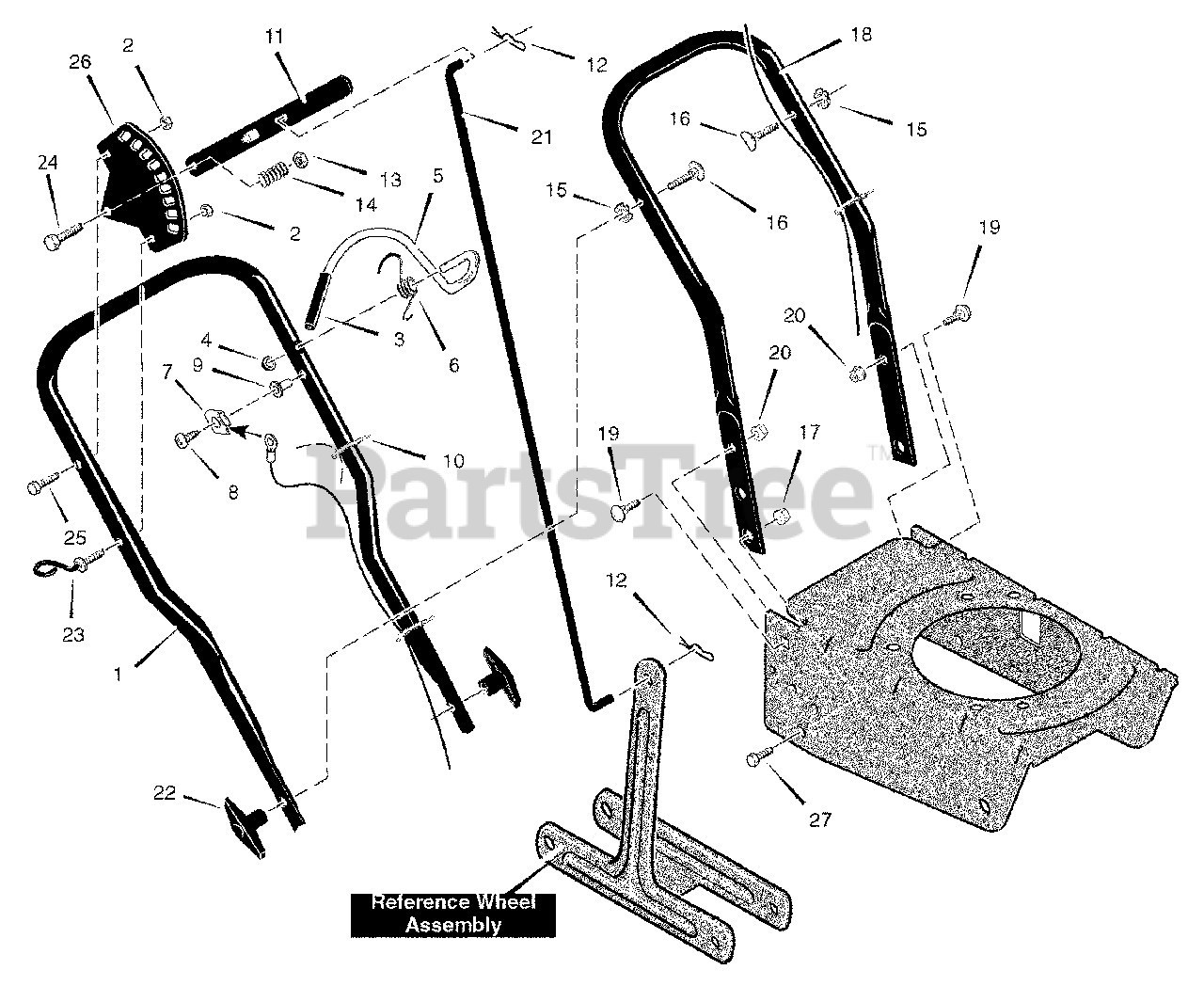 Craftsman 536.772350 Craftsman Lawn Edger (2006) (Sears) Handle