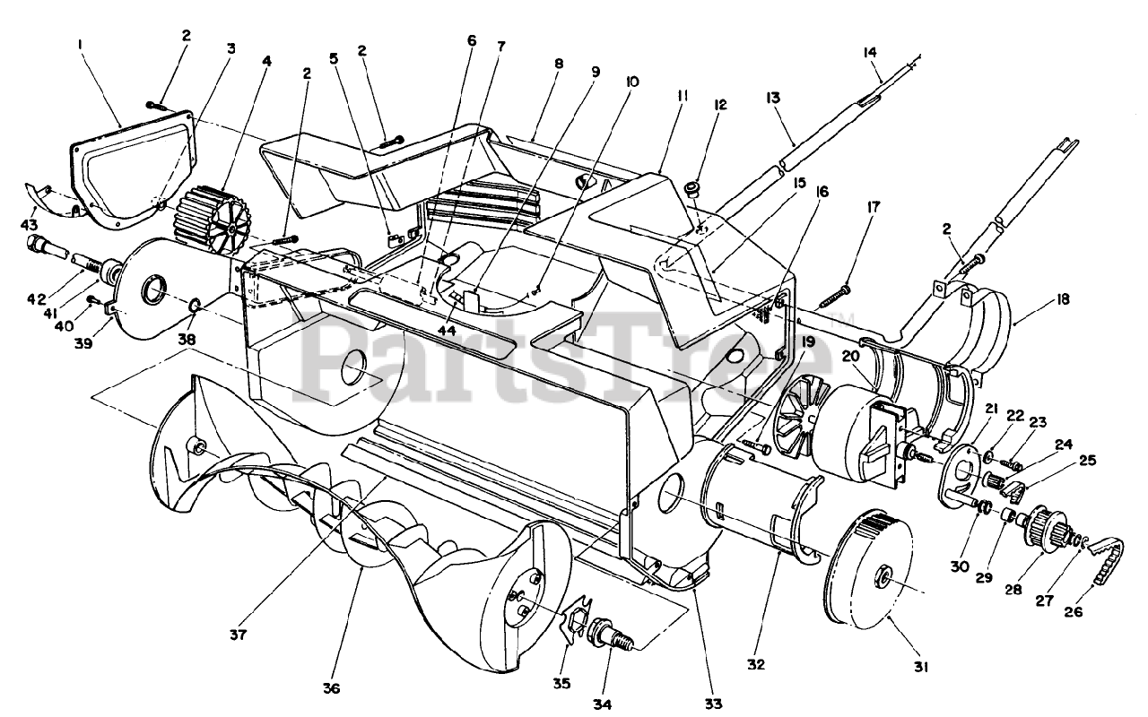 Toro 38025 (1800) Toro Power Curve Snow Thrower (SN 000000001