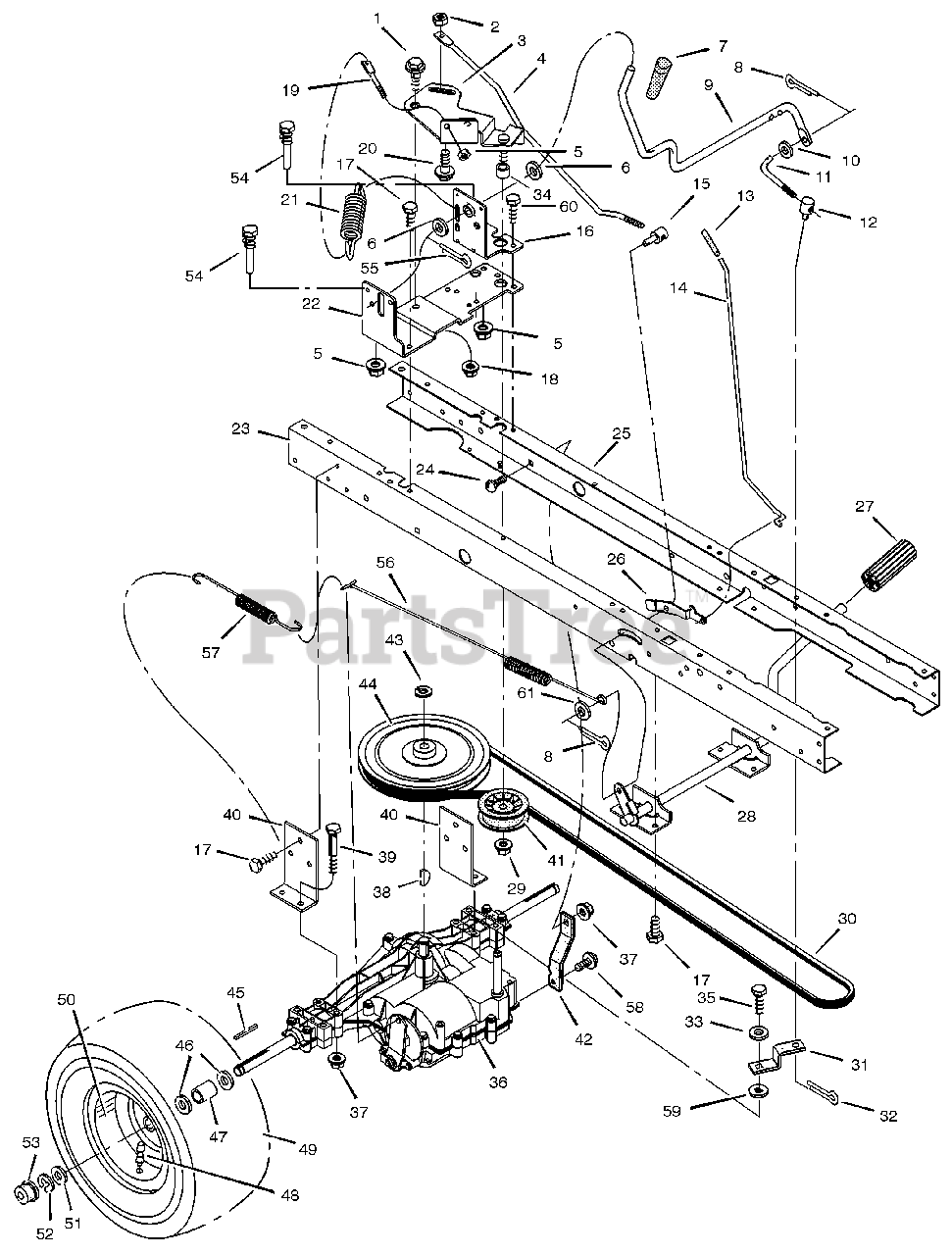 Murray 405002x8A Murray 40" Lawn Tractor (2002) Motion Drive Parts