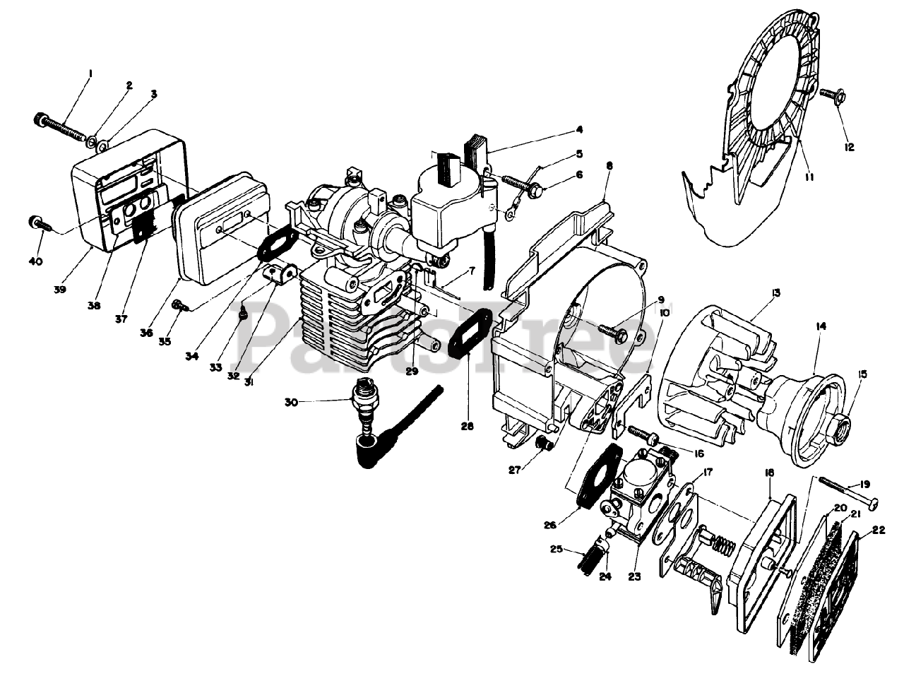 Toro 51603 (TC 300) Toro String Trimmer (SN 002000001 002999999