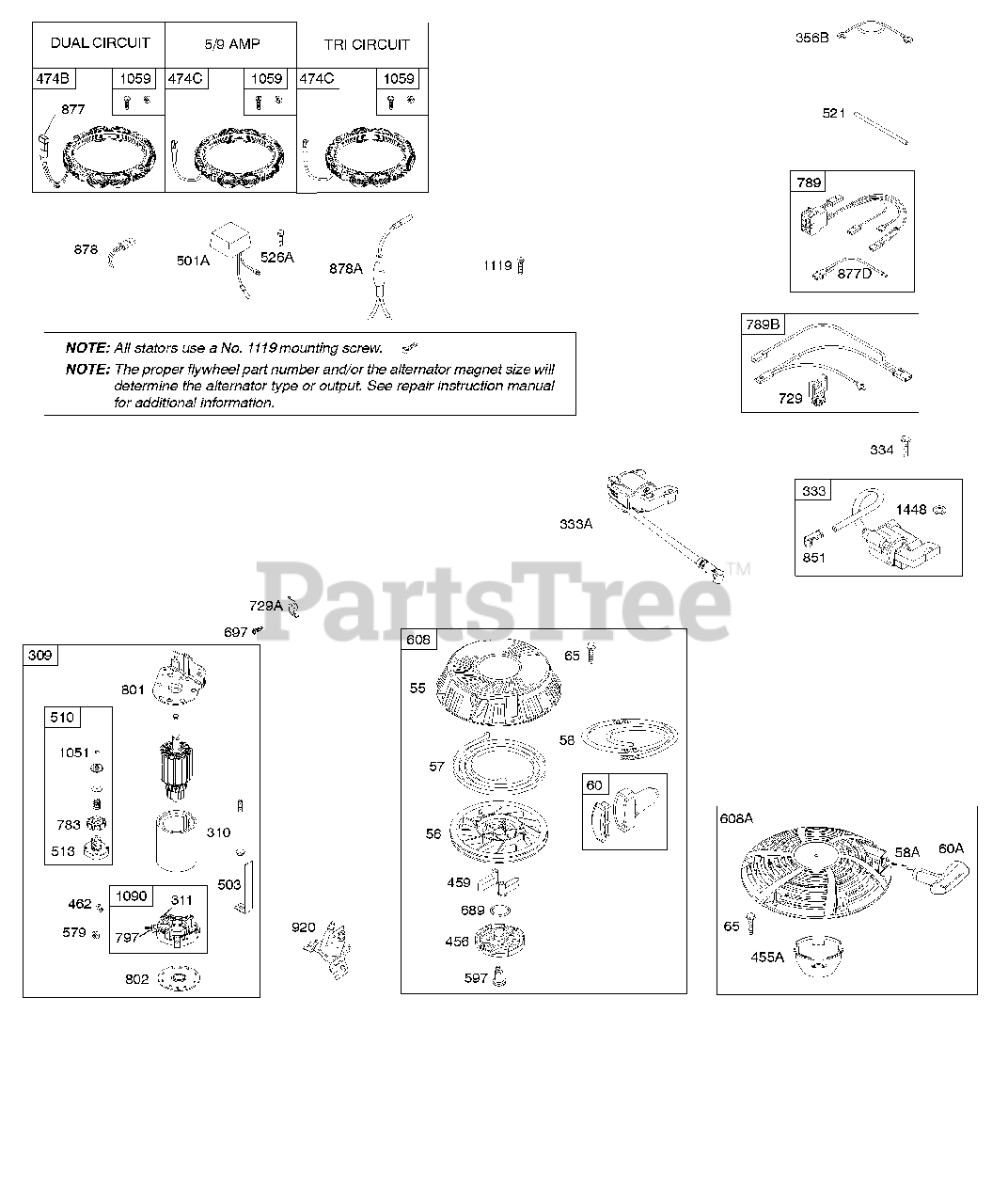 Briggs & Stratton 21B8072453B2 Briggs & Stratton Vertical Engine