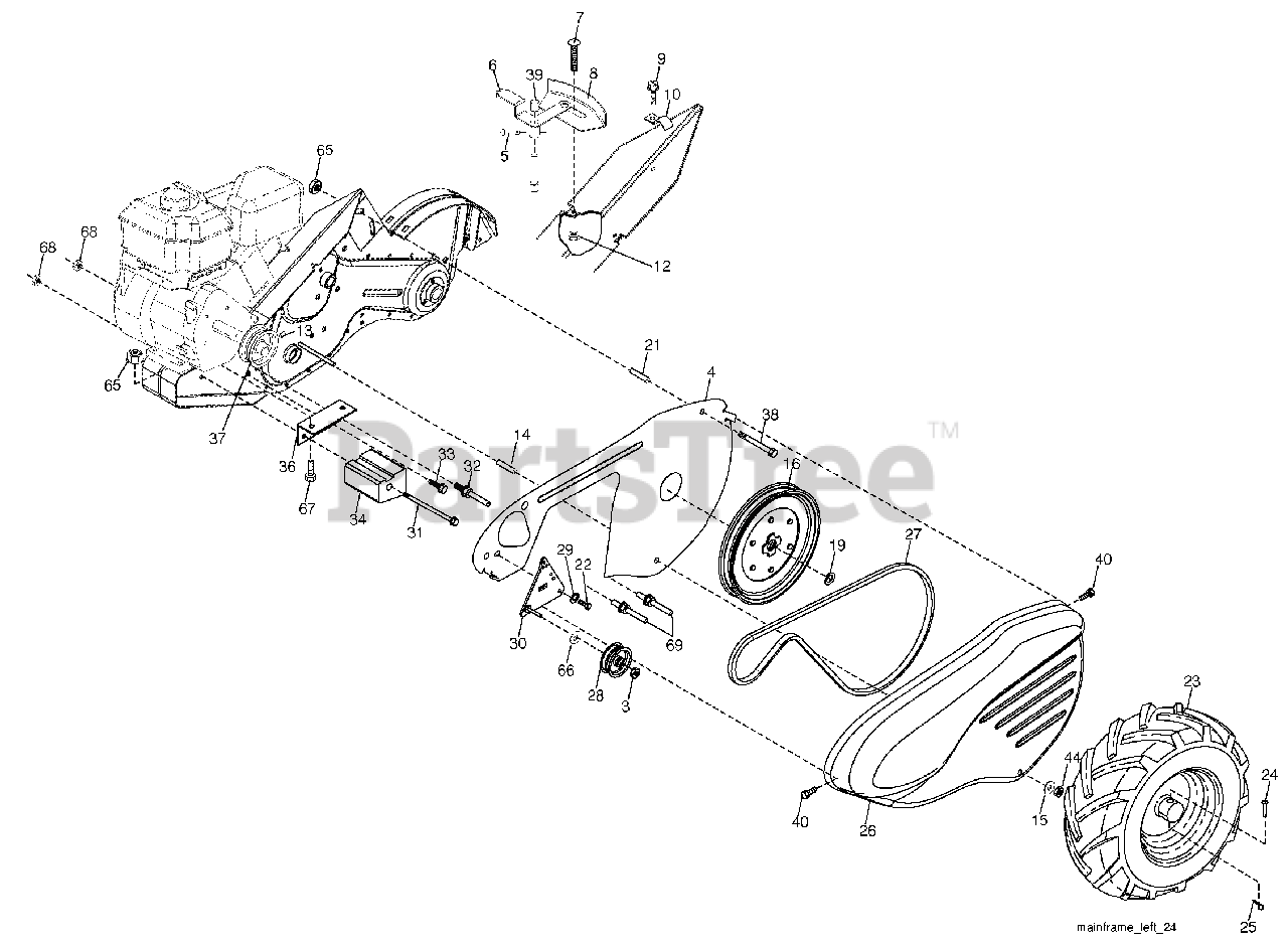 Husqvarna Drt 900 H 960930012 00 Husqvarna Rear Tine Tiller 2009