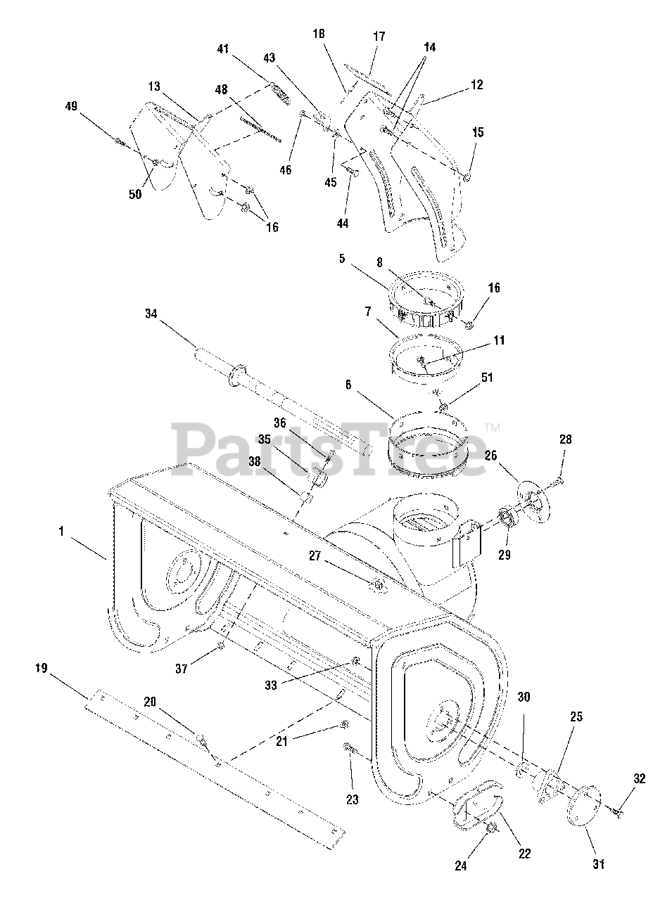 Frontier ST9528 (1694998) Frontier 28" Snow Thrower (2006) Auger