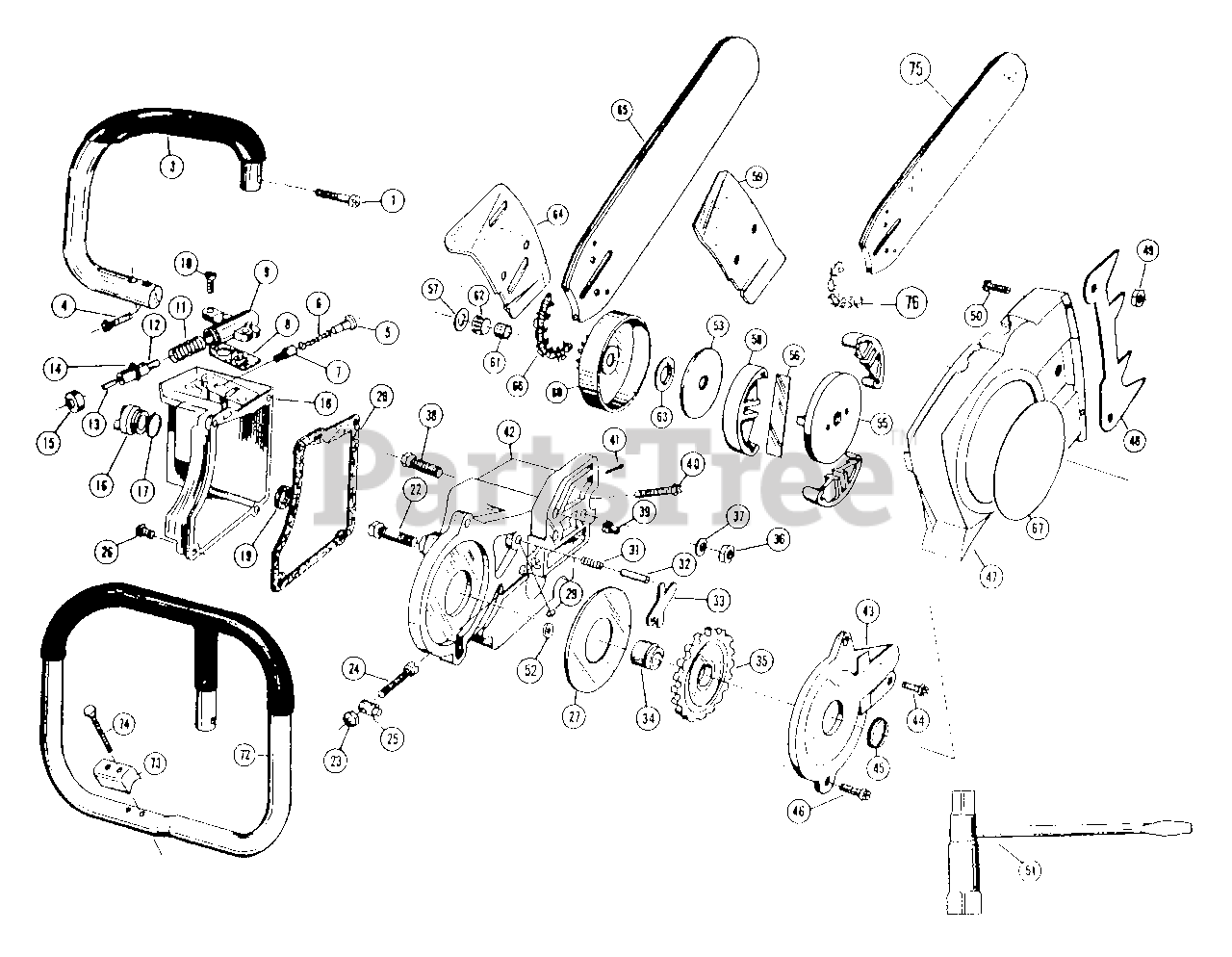Poulan chainsaw oiler parts deals