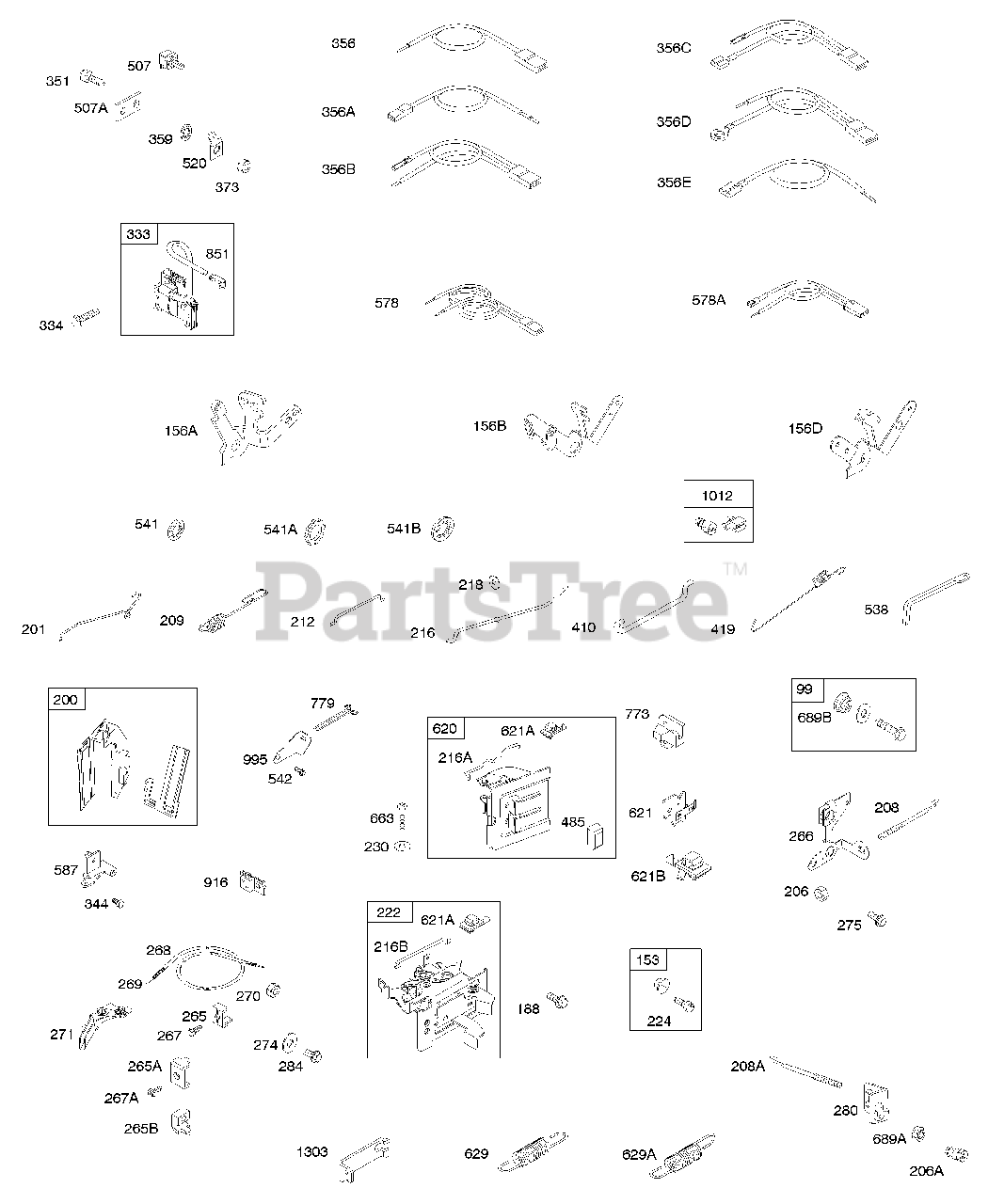 Briggs & Stratton 91212020501 Briggs & Stratton Horizontal Engine