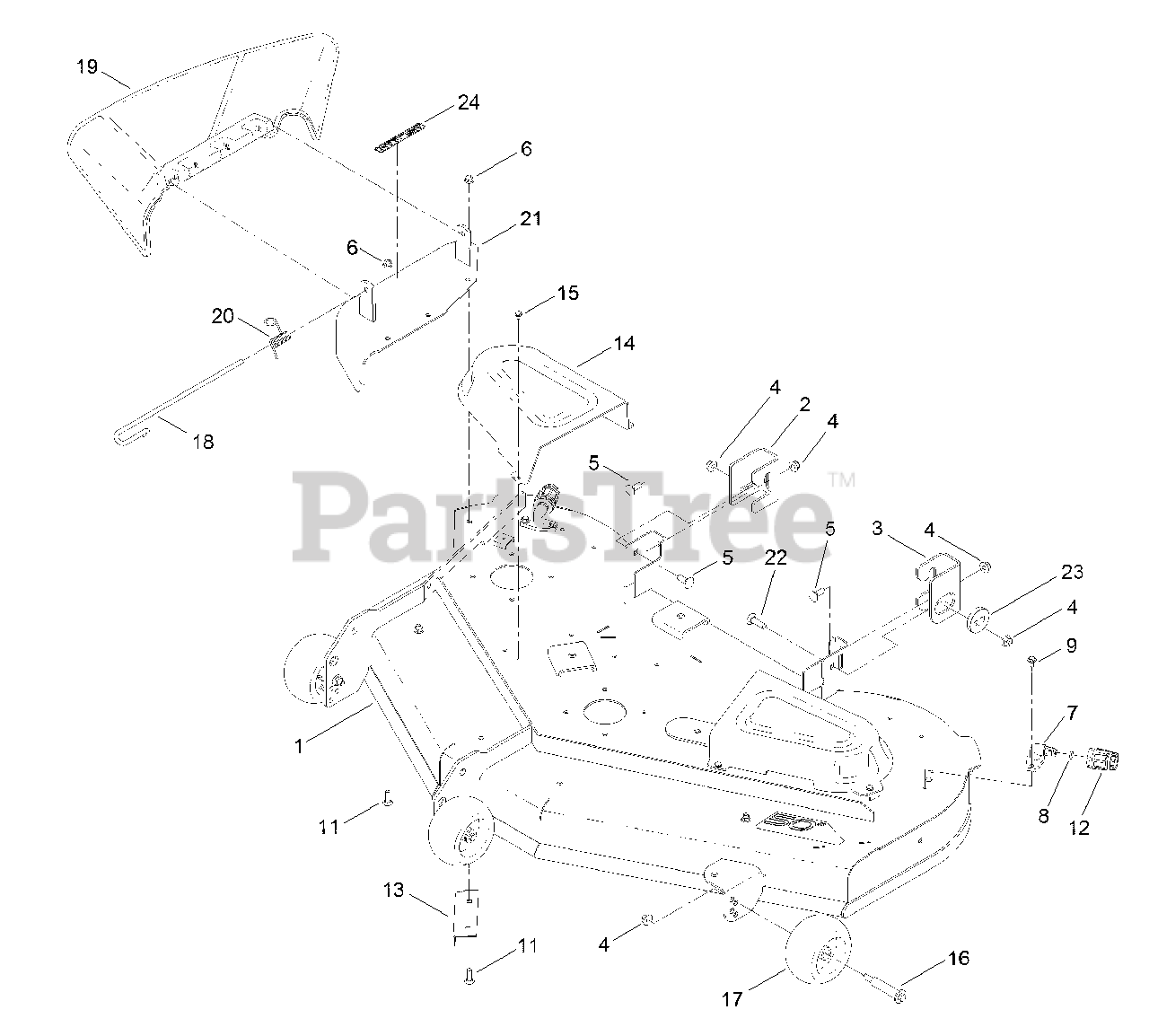 Exmark QTS691KA502 Exmark 50" Quest SSeries ZeroTurn Mower, Kawasaki FR691V (SN 313000000