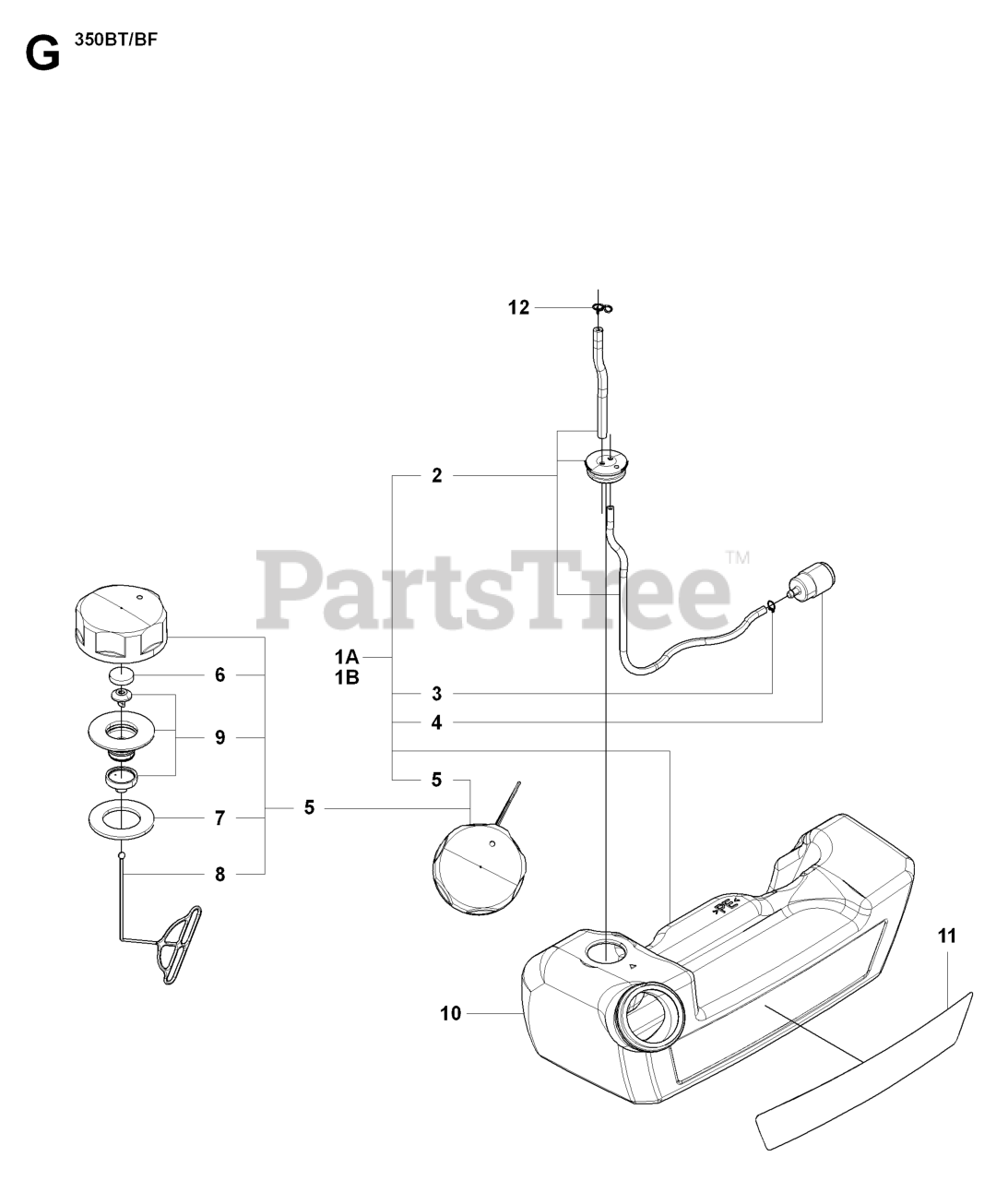 Husqvarna 350 BT Husqvarna Backpack Blower (SN 20090900001