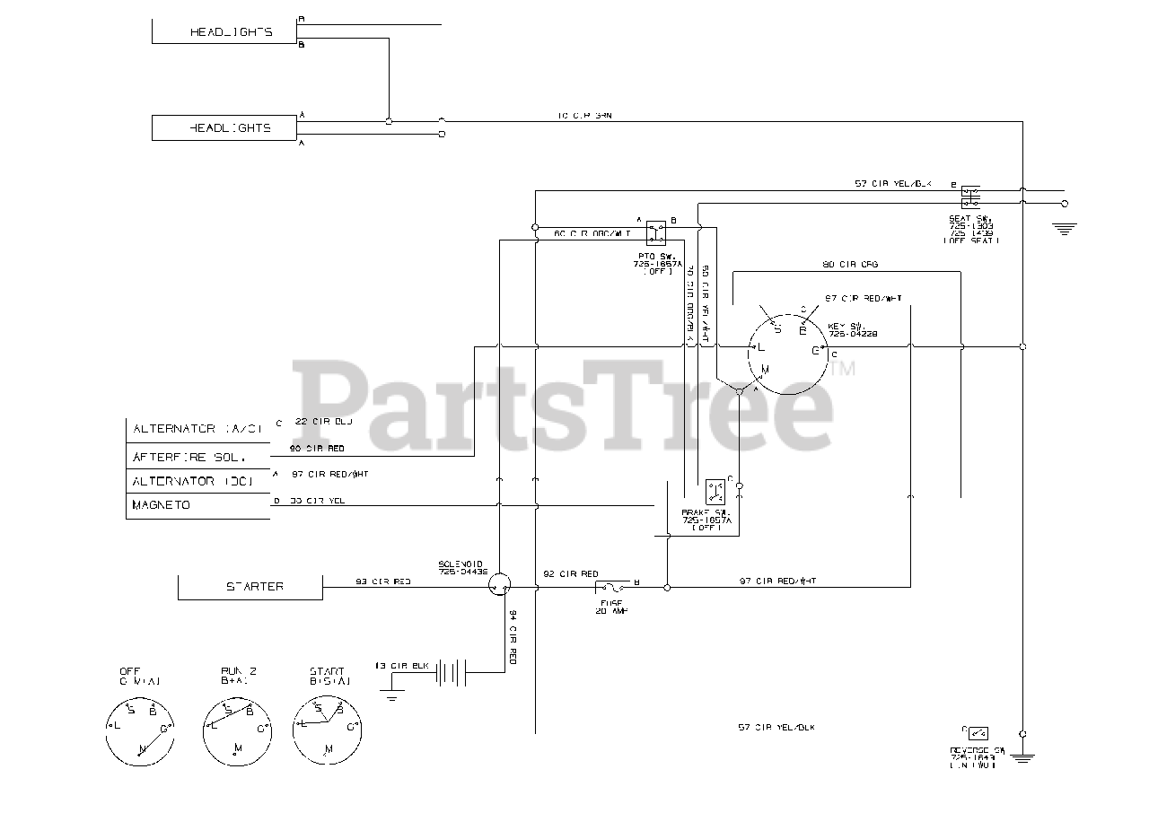 Troy Bilt Wiring Diagram from www.partstree.com