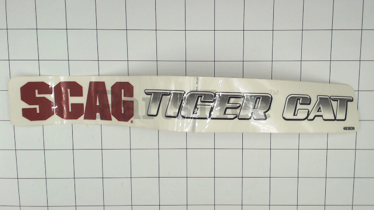 SCA 483839 - DECAL, SCAG TIGER (Slide 2 of 3)