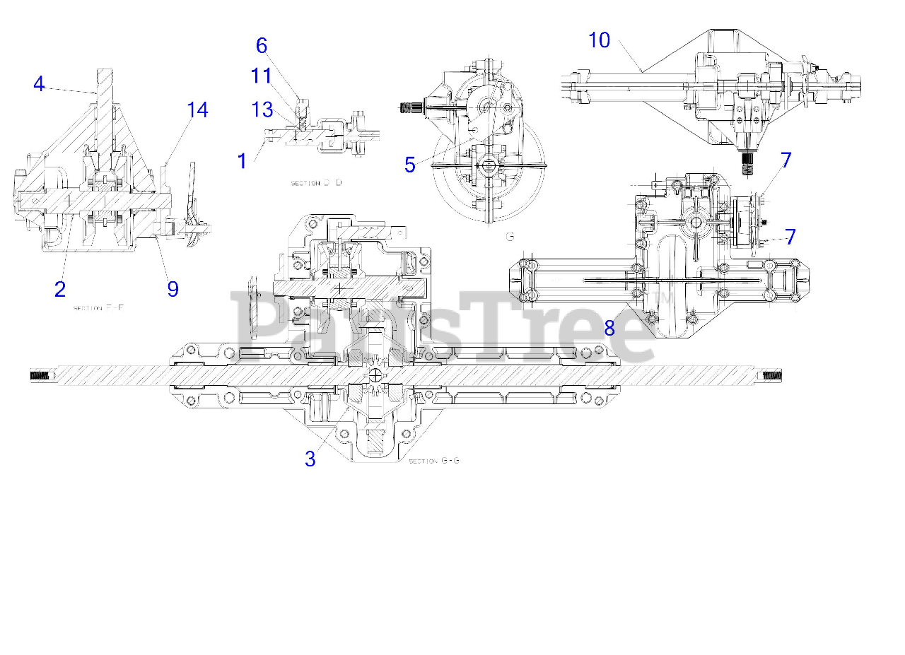 Craftsman 247.273300 13BP78XS099 Craftsman T3000 Lawn Tractor 2018 Transmission Parts Lookup with Diagrams PartsTree