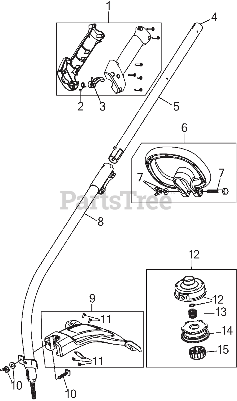 Bolens BL 110 (41AD120G965) Bolens String Trimmer General Assembly