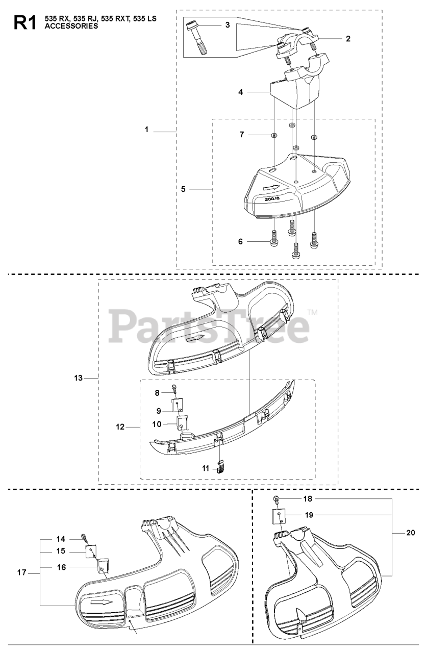 Husqvarna 535 LS Husqvarna Brush Cutter ACCESSORIES 2 Parts Lookup