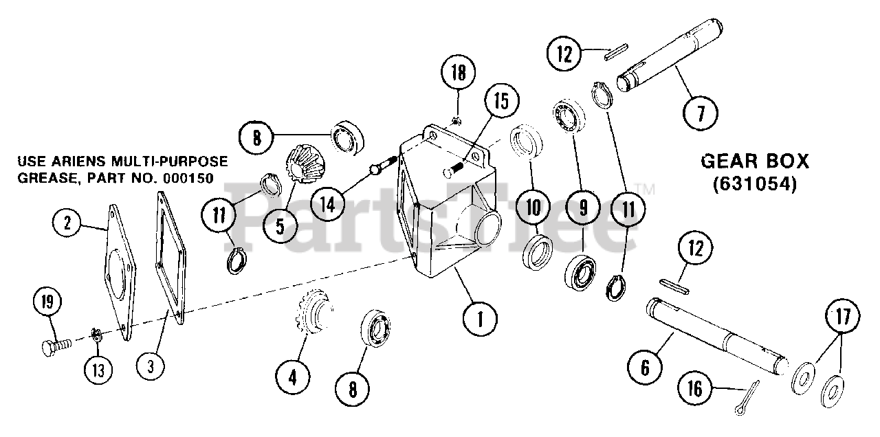 Ariens 831006 - Ariens 34" Rotary Tiller (SN: 000101 & Above) Tiller 34