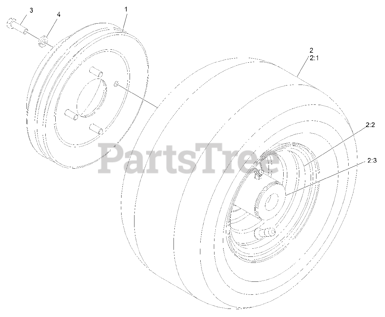Exmark MGS481CKA48300 Exmark 48" Metro SSeries WalkBehind Mower