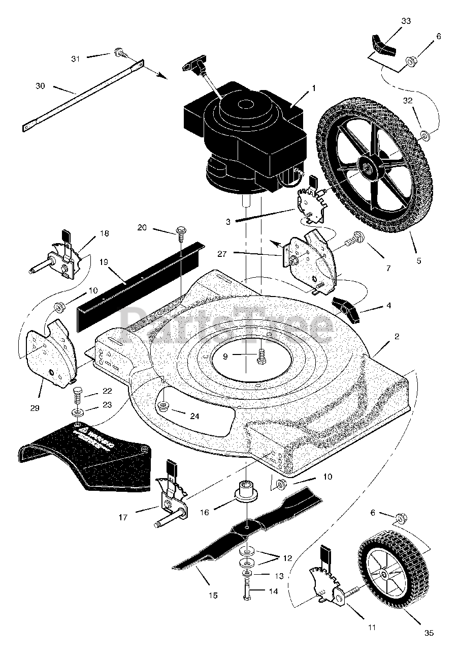 Briggs & Stratton 203010x60A Briggs & Stratton 20" WalkBehind Mower