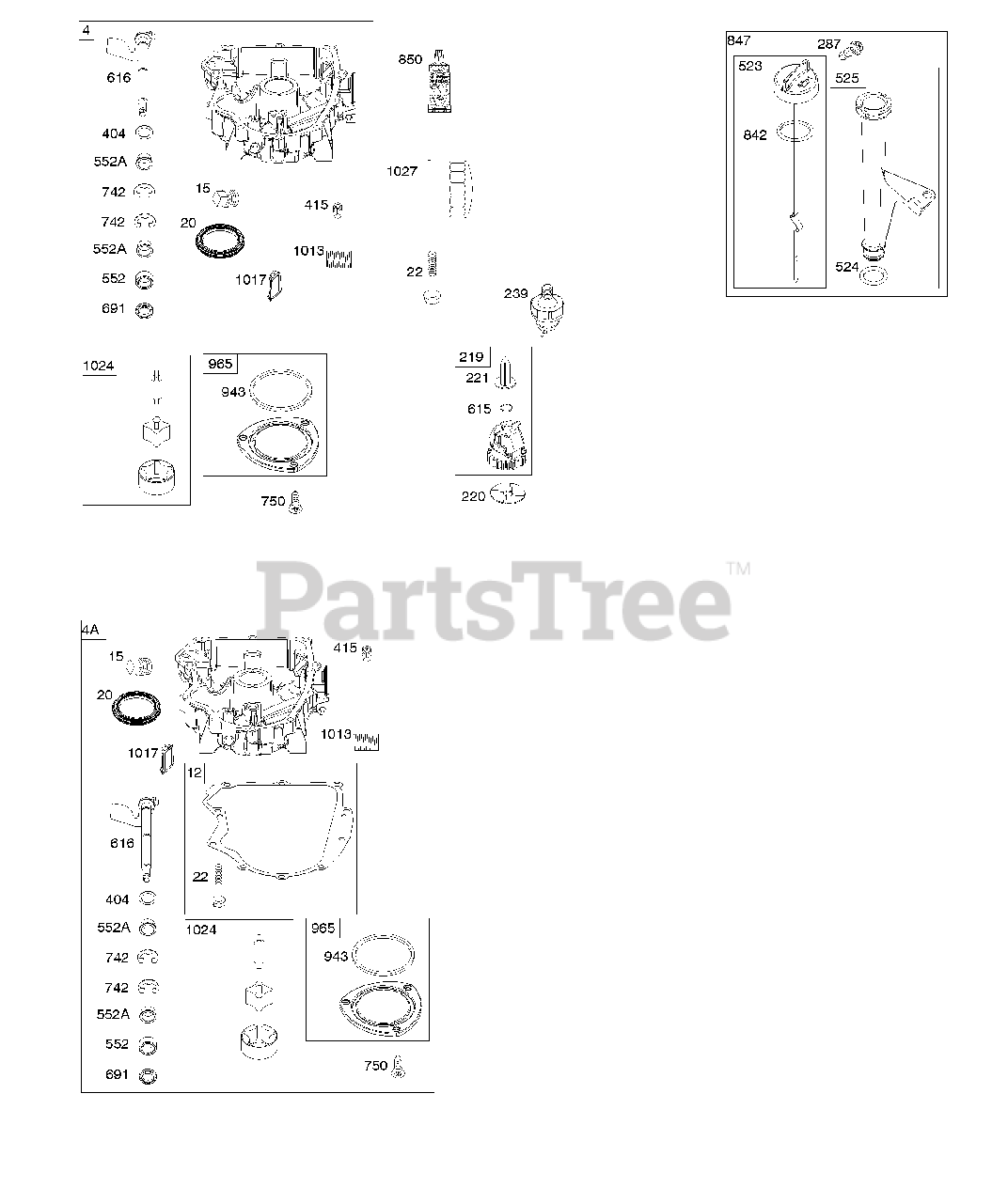 Briggs & Stratton 44N8770003G1 Briggs & Stratton Vertical Engine