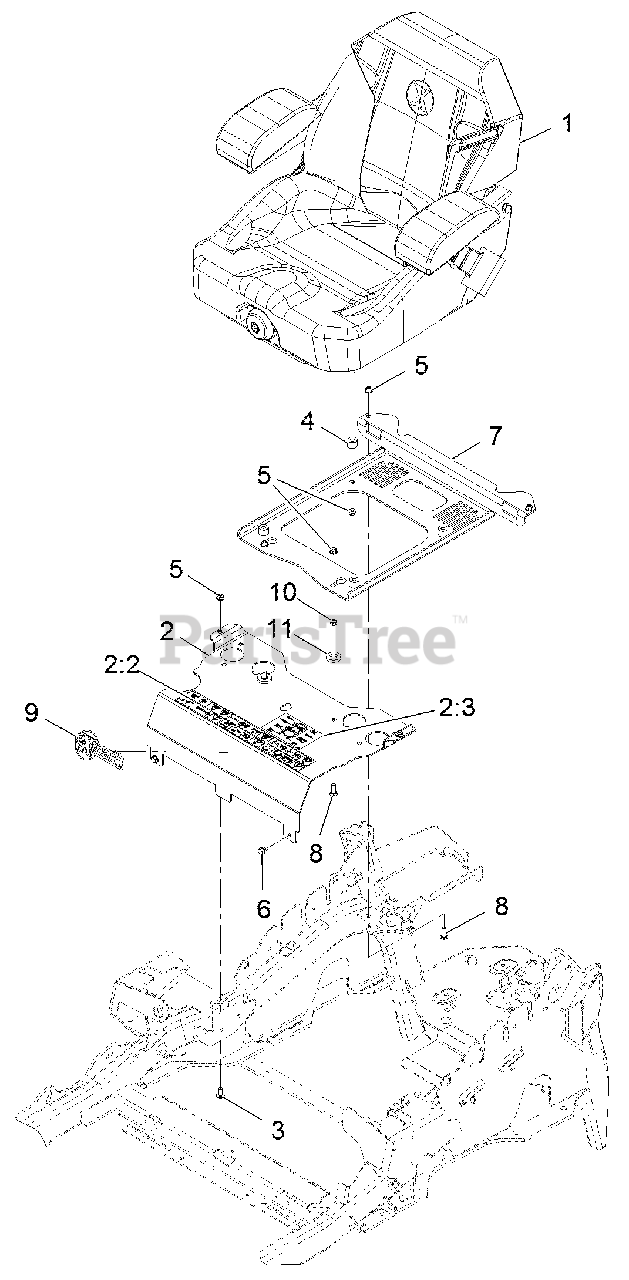 Exmark LZE742GKC524A2 Exmark 52" Lazer Z ESeries ZeroTurn Mower