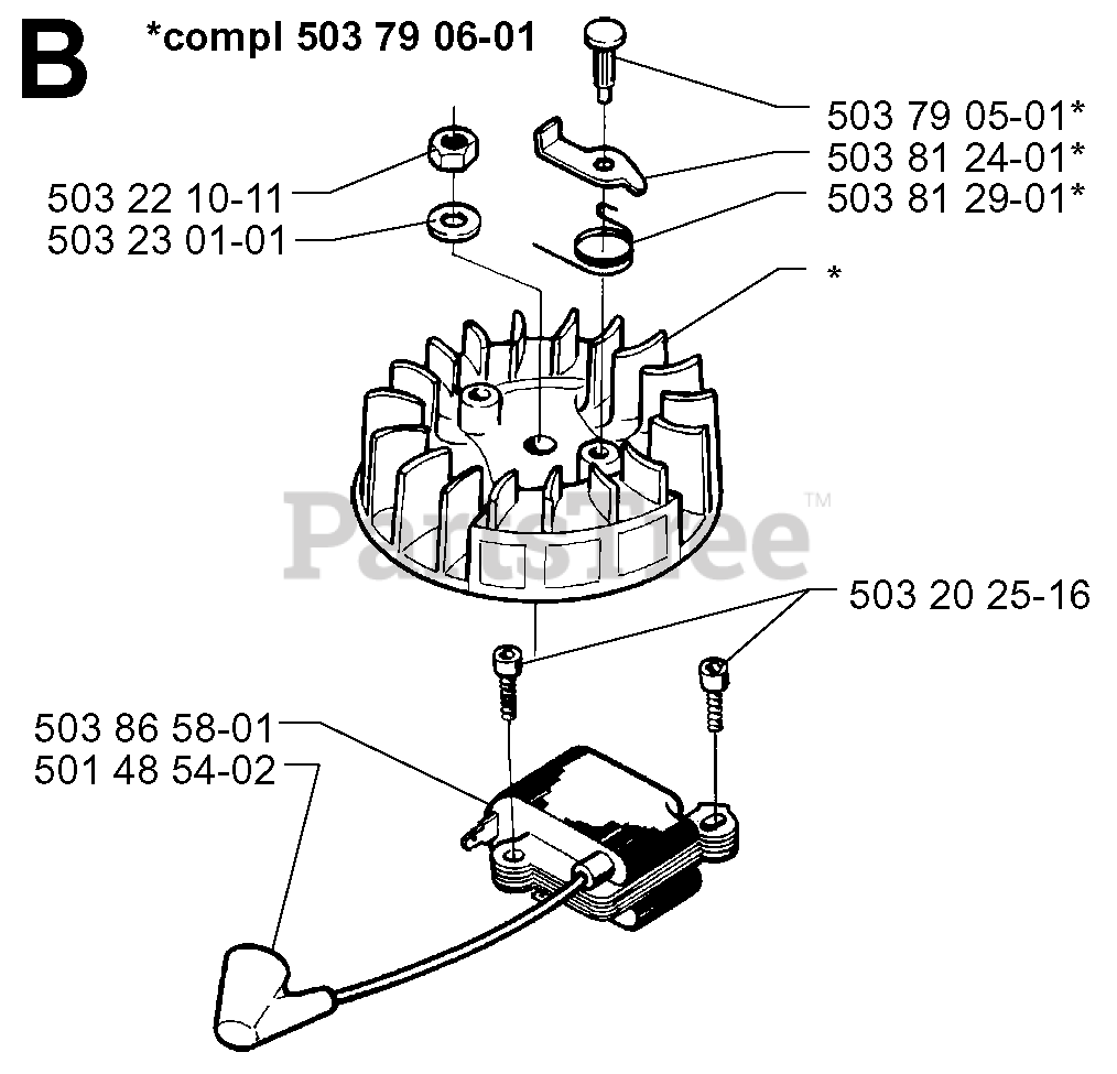 Husqvarna 225 BV Husqvarna Handheld Blower (SN 19970500001 & Above