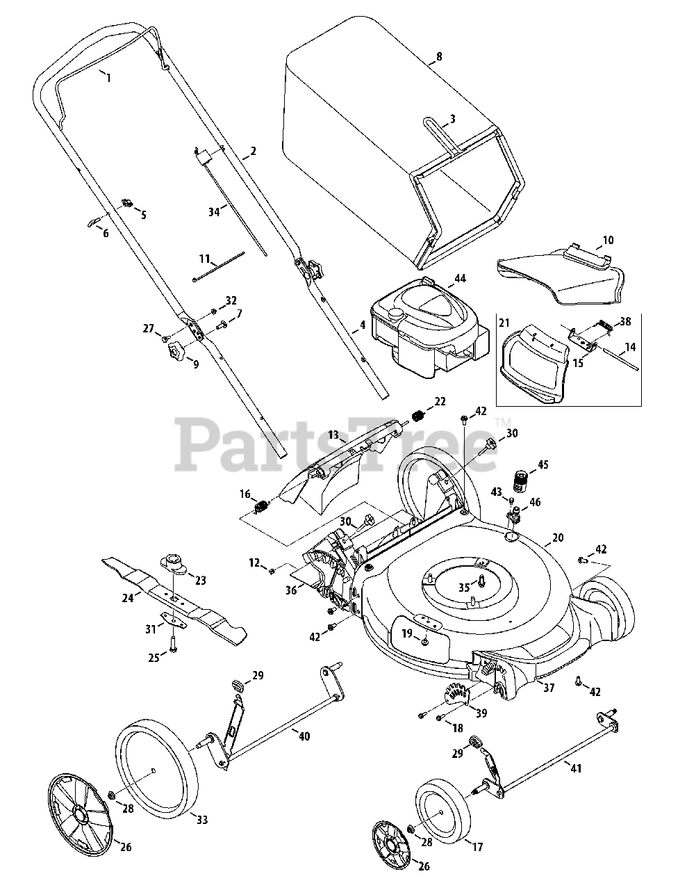 Craftsman precision plus online lawn mower parts