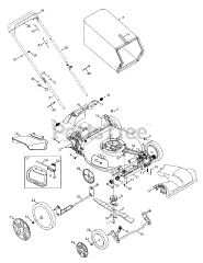 county line 12a mower walk behind partstree diagrams parts assembly general