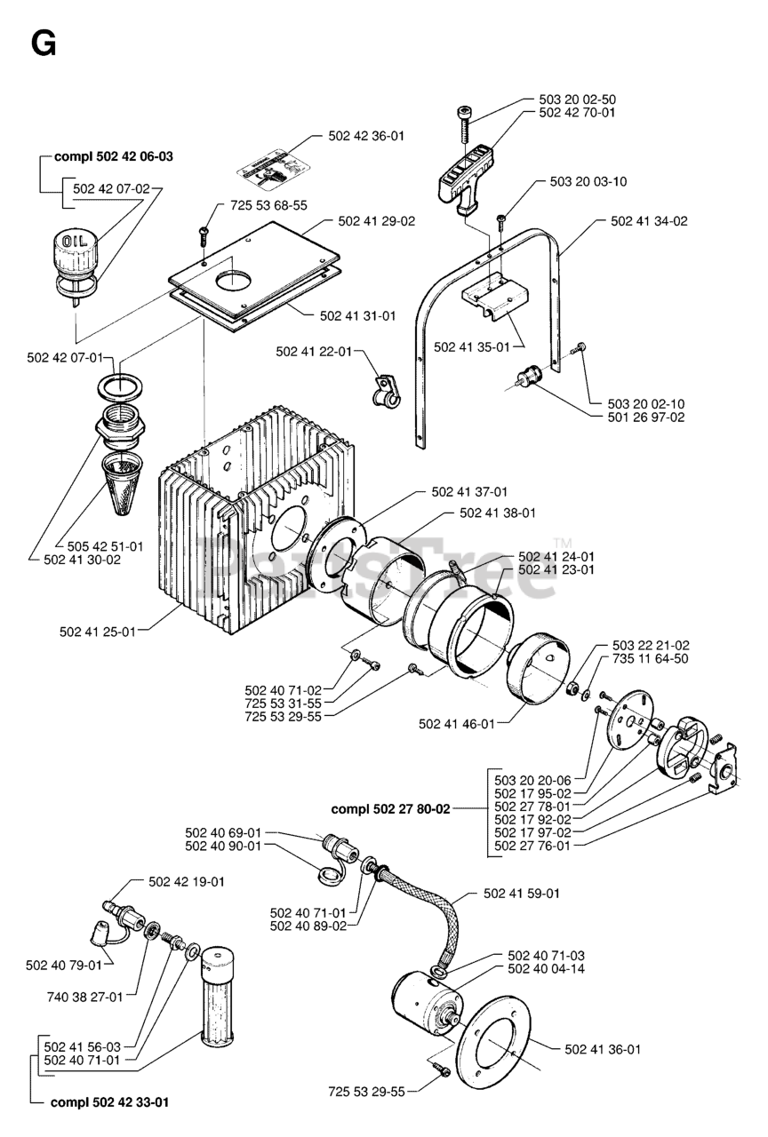 Husqvarna 250 PS Husqvarna Pole Saw (SN 19960500001 19984000000
