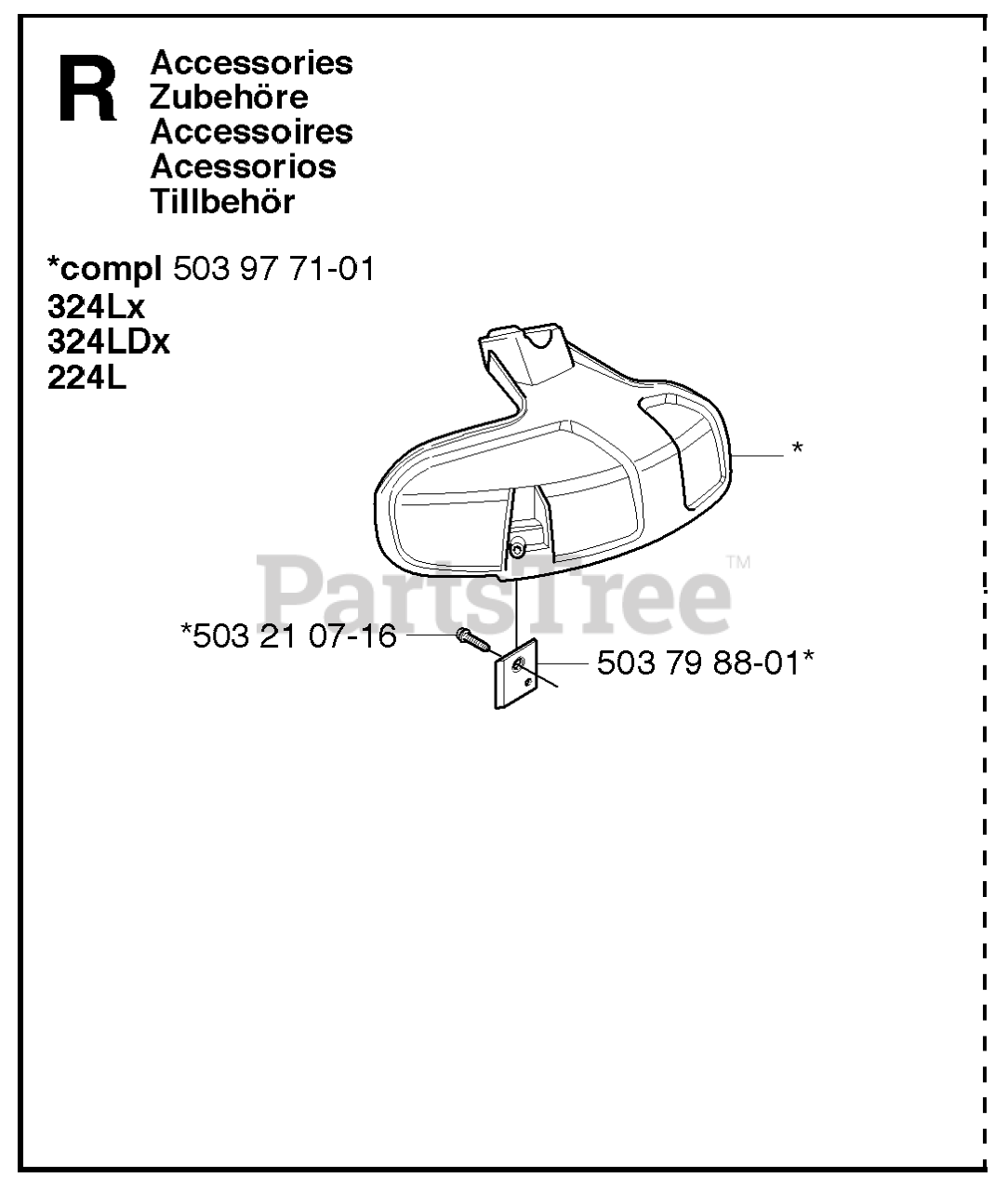 Husqvarna 324 LDX Husqvarna String Trimmer (Original) GUARDS Parts