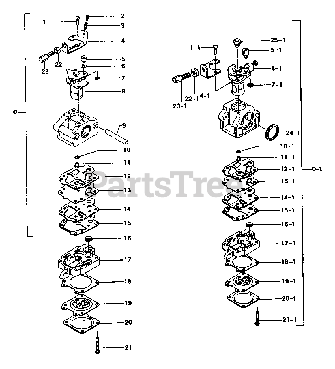 Tanaka TBC265 Tanaka Brush Cutter Carburetor Parts Lookup with Diagrams PartsTree