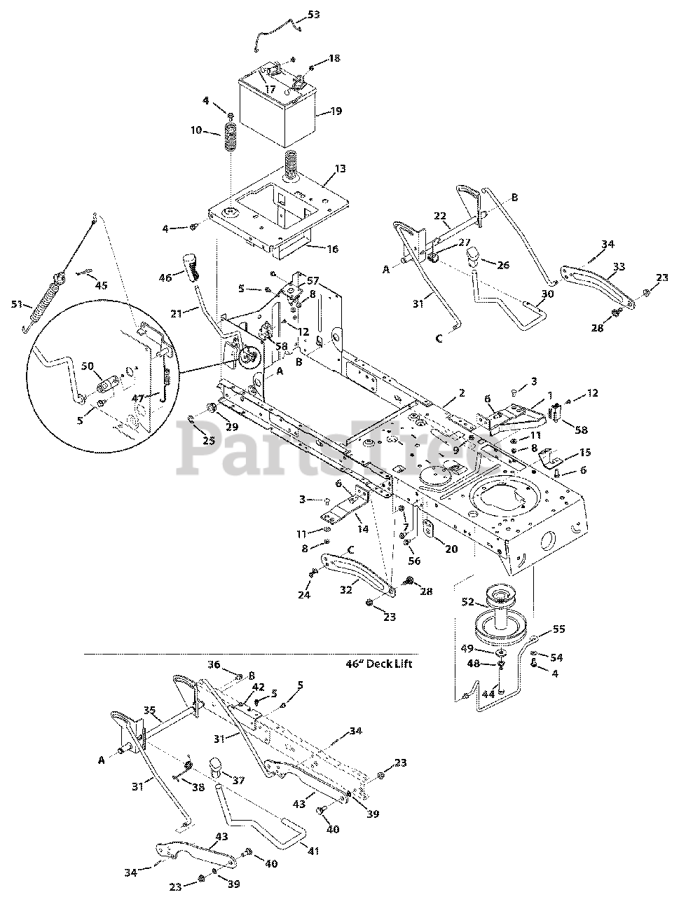 13an77kg011 deck on sale belt diagram