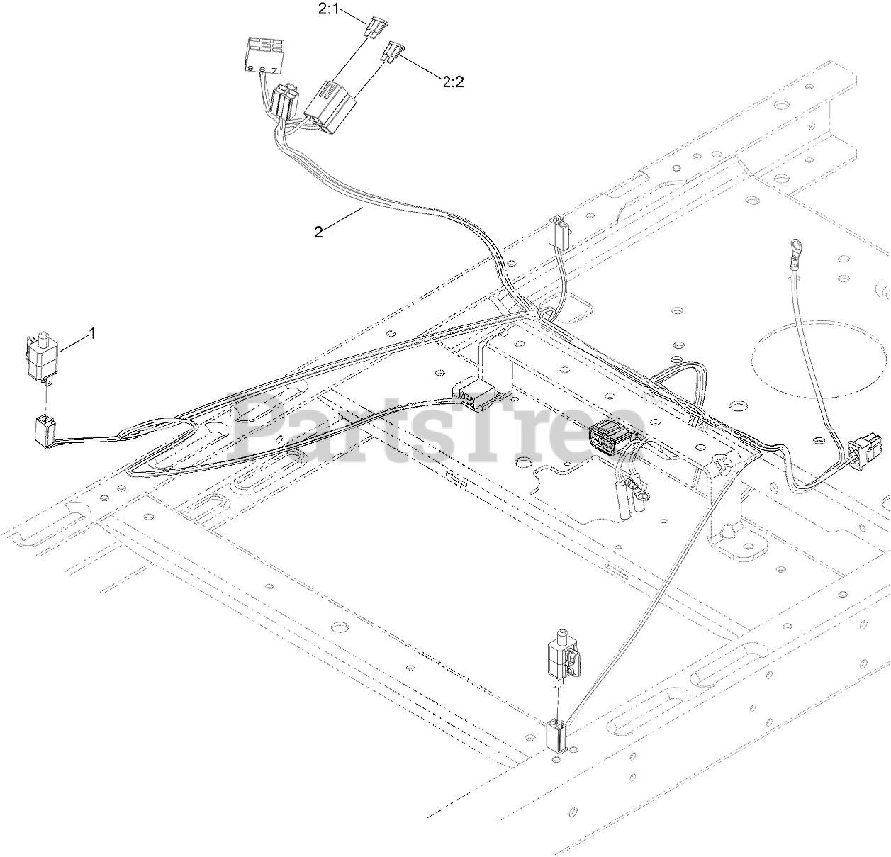Toro 74760 MX 4250 Toro 42 TimeCutter Zero Turn Mower SN 316000001 316999999 2016 FUSE AND WIRE HARNESS ASSEMBLY Parts Lookup with Diagrams PartsTree