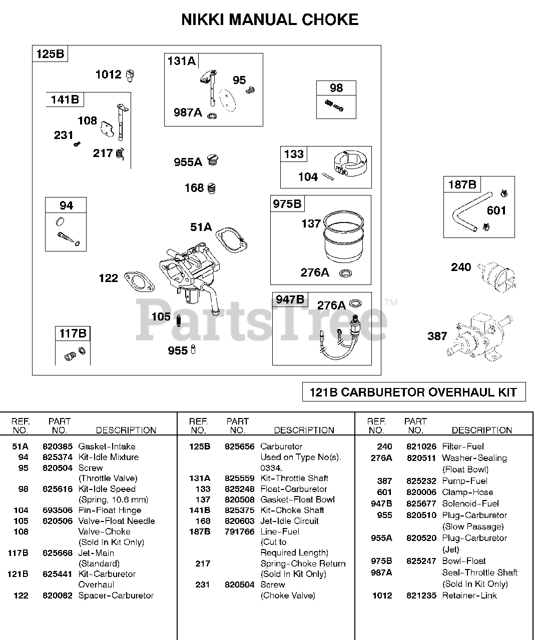 Briggs & Stratton 5894470310XX Briggs & Stratton Horizontal Engine